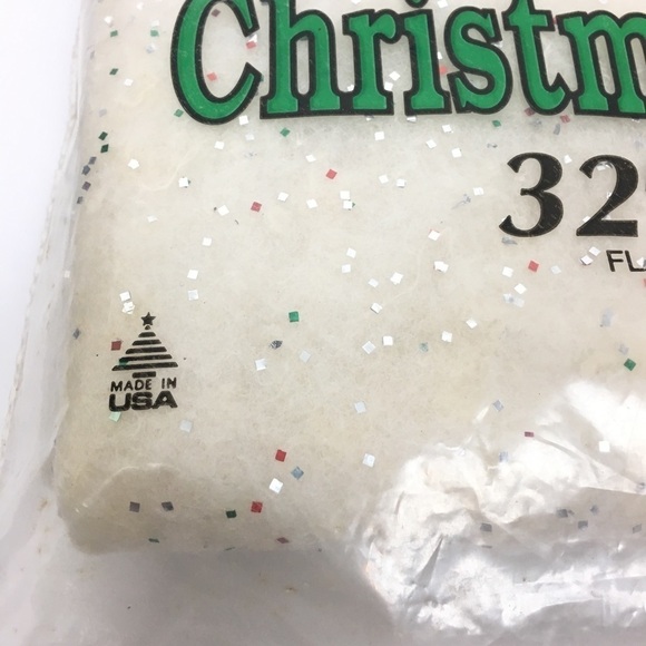 VINTAGE Christmas Drape Tree Skirt Glittering Sparkl-Tex Glitter Sparkle Shimmer - Picture 5 of 7